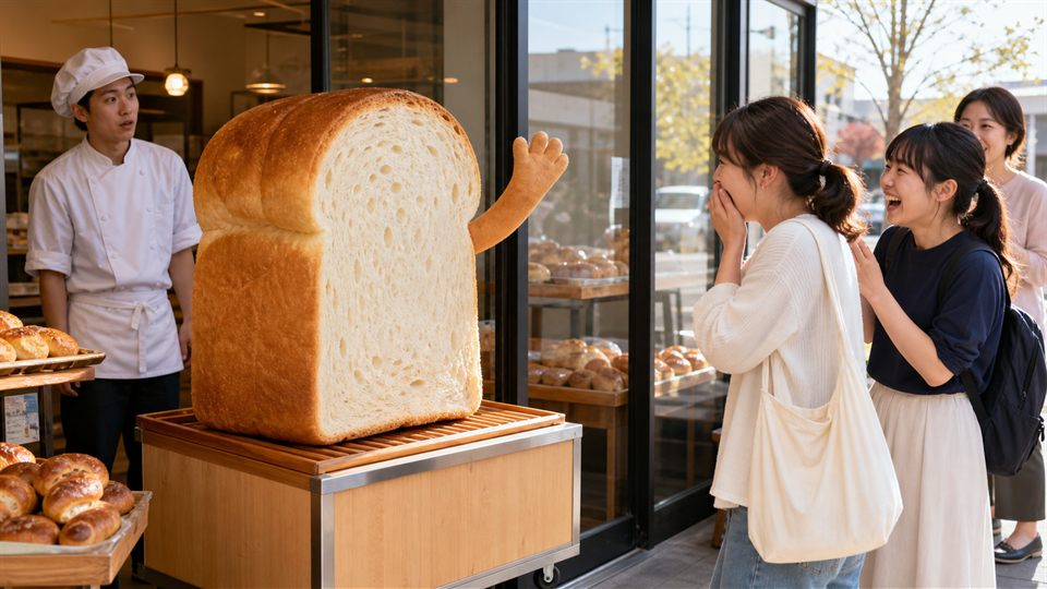 Bakery Hires Bread to Wave at Customers photo