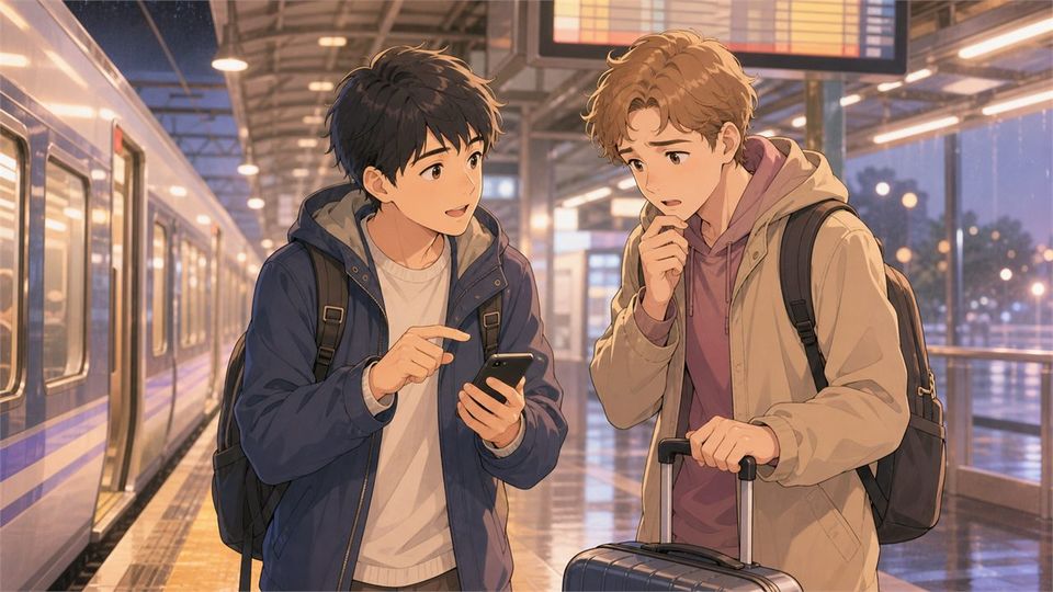 The Last Train Announcement illustration