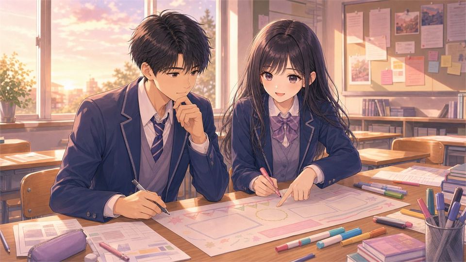 The Poster After Class illustration